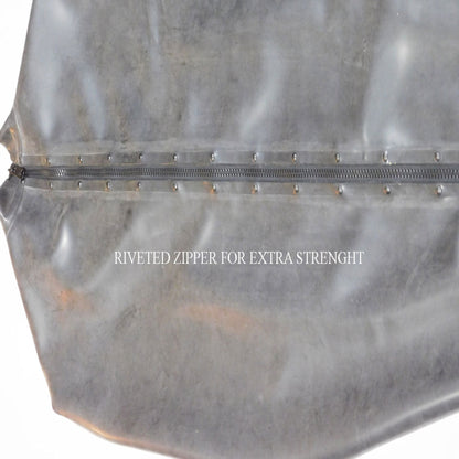 sleep sackshowing the rivets on zipper